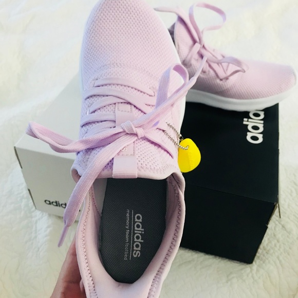 Adidas Women's Cloudfoam Pure Aero Pink/White - Picture 5 of 6